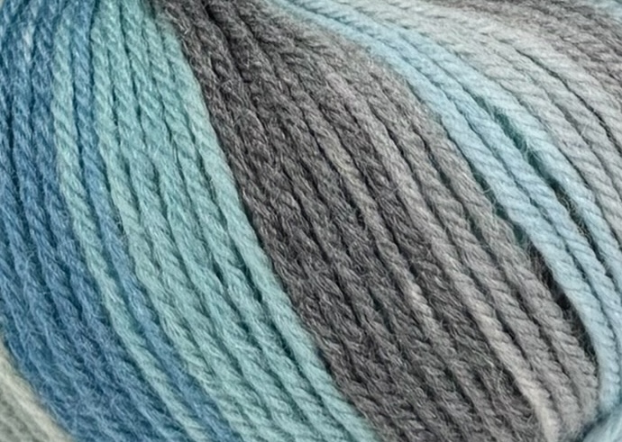 Bleu ciel  turquoise  gris  crème Mélange 801